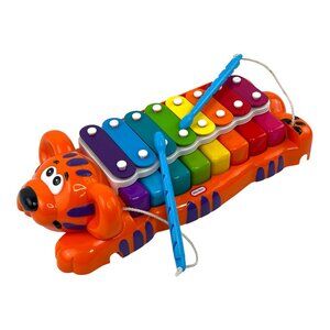 Little Tikes Kids Toy Musical Tiger Jungle Jamboree 2-in-1 Piano Xylophone